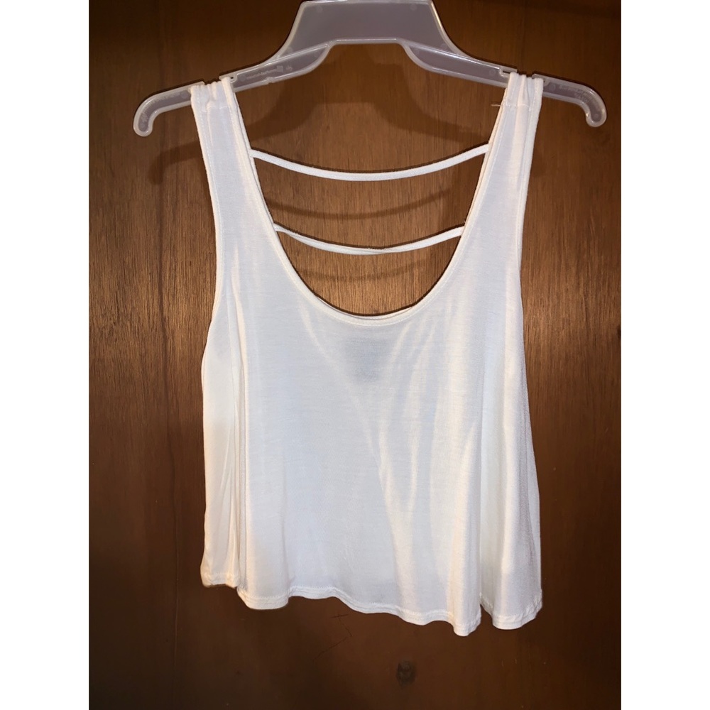 Sheer White/Cream Crop Top